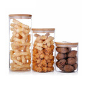 Étiquettes personnalisées pot de pâtes en verre ordinaire avec joint en caoutchouc bouteilles de stockage pots de nourriture